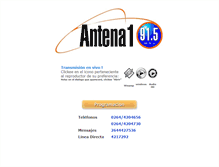 Tablet Screenshot of antena1sj.com.ar
